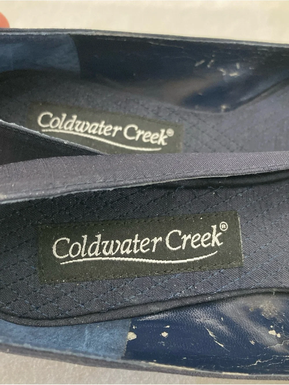 Coldwater Creek navy peep